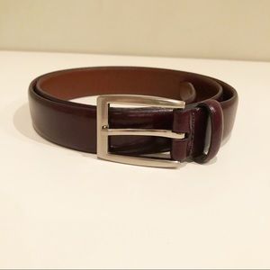 Jos A Bank Brown Leather Belt Size 38